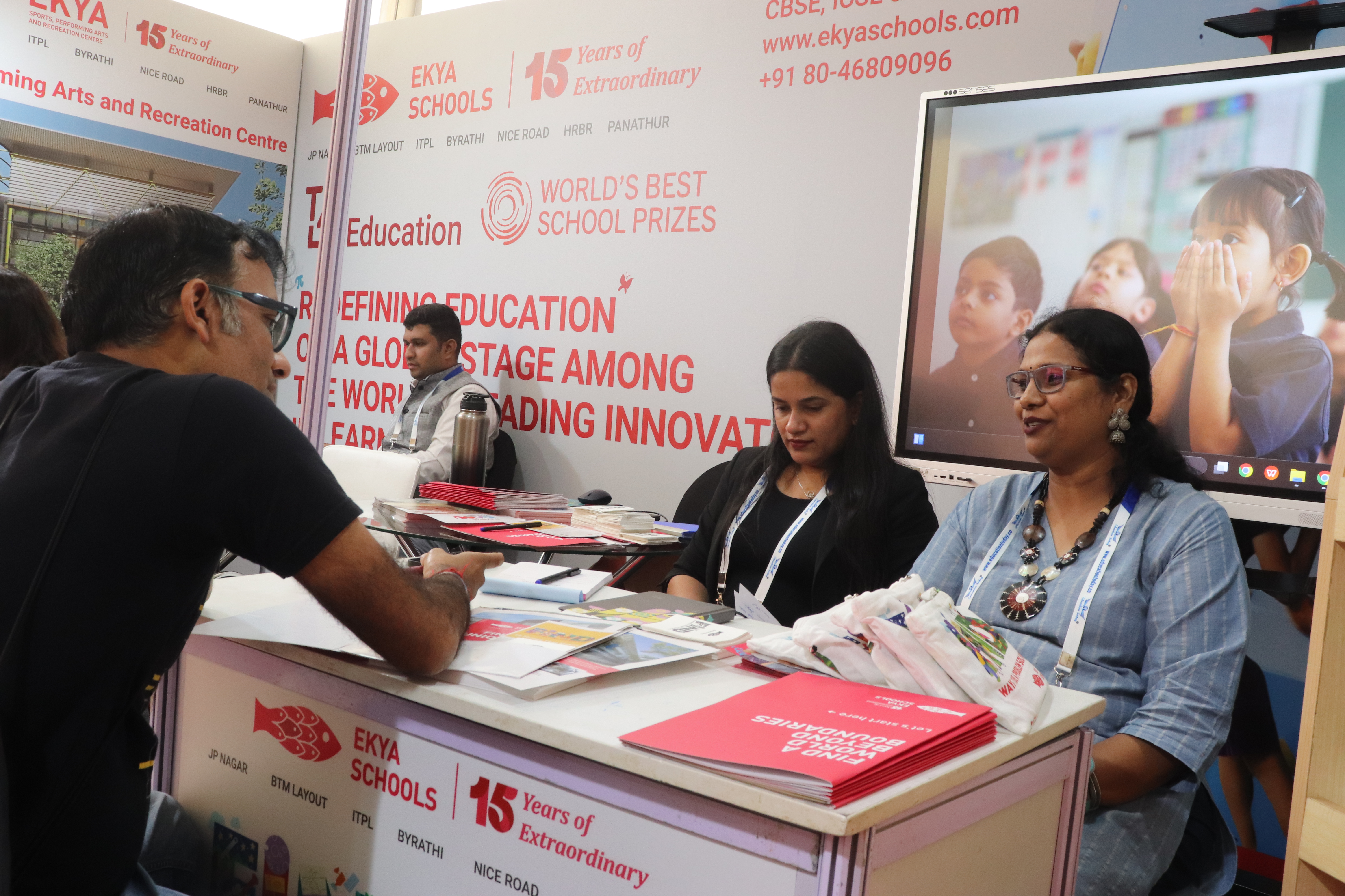 Admissions desk interaction