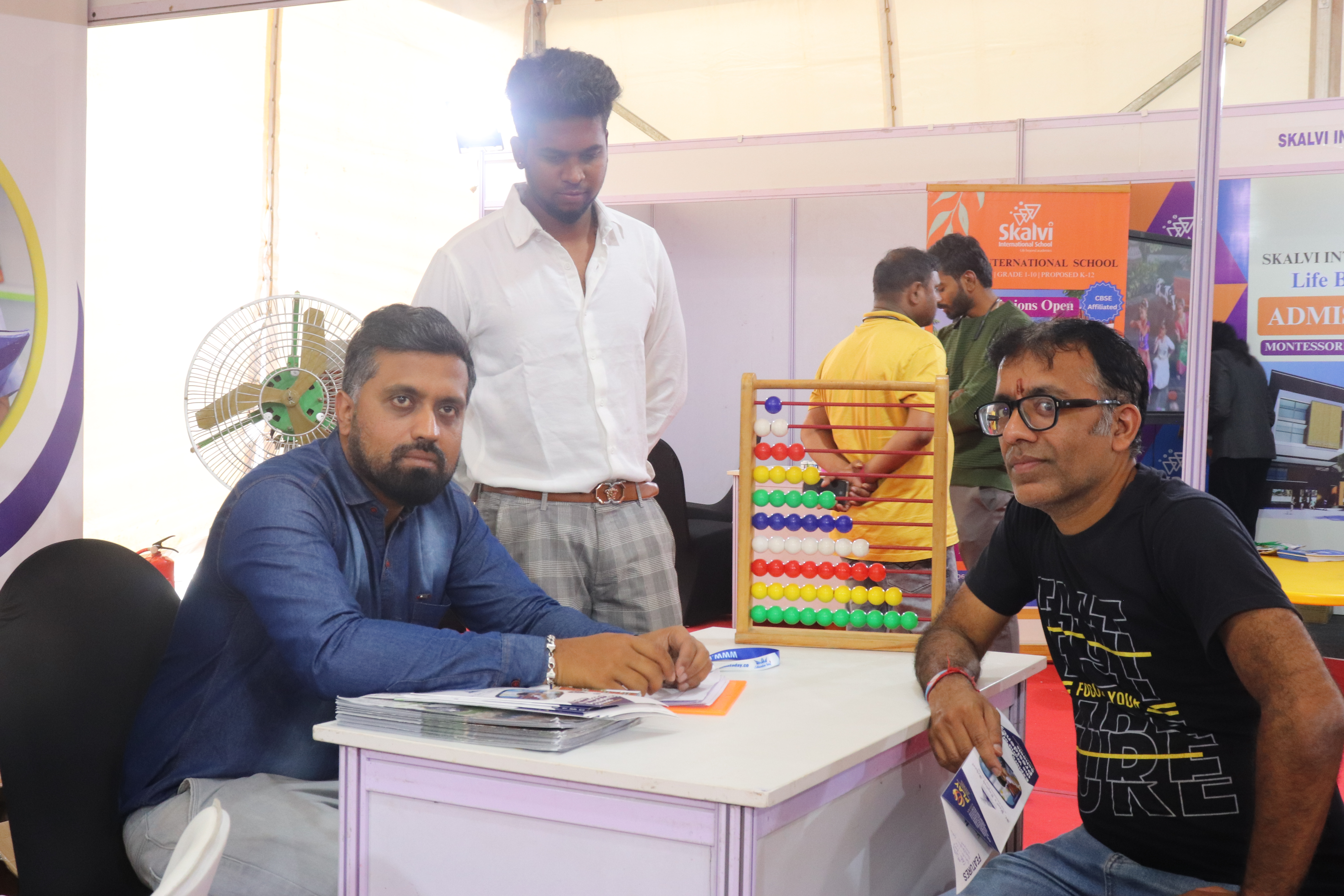 Parents discussing admissions